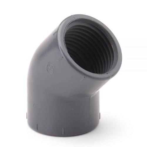 PVC 45 Degree Threaded Elbow