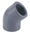 Threaded PVC 45 elbow