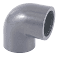 Threaded PVC elbow